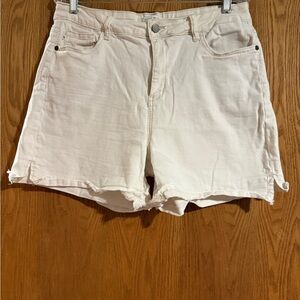 Judy Blue Women's Off-White Jean Shorts
